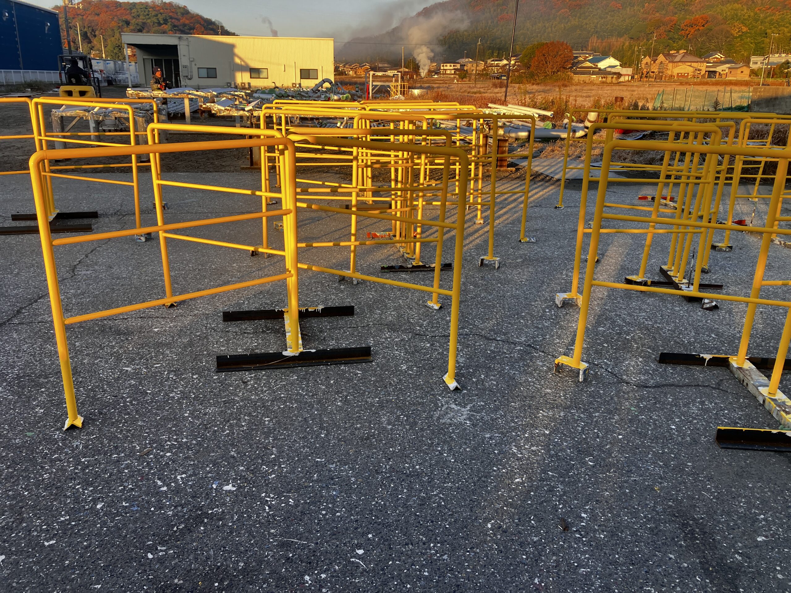 姫路市飾磨区 手摺り塗装 上塗り完了｜藤原ペイント