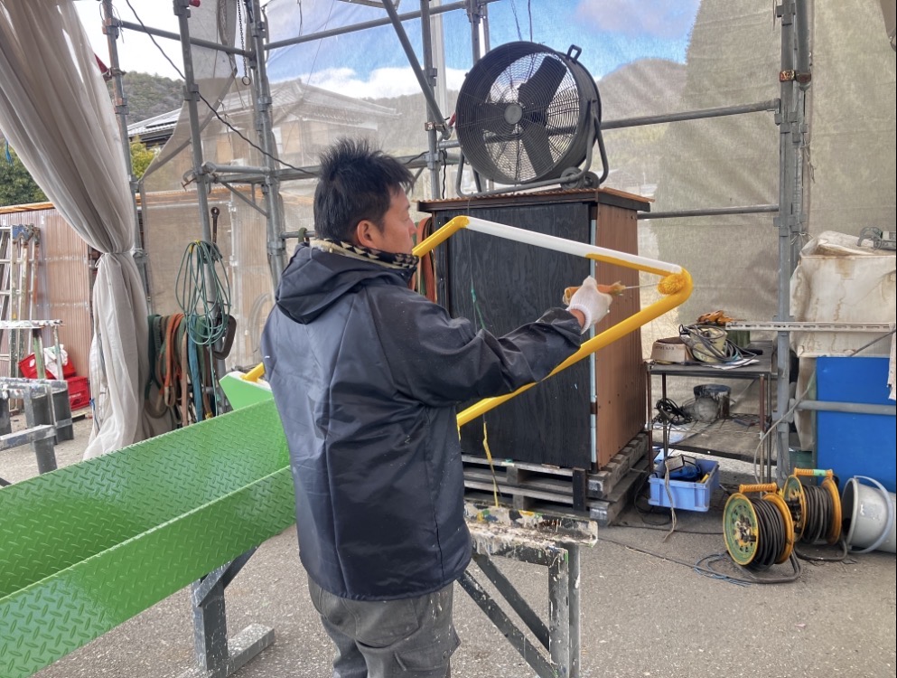 姫路市で塗装中塗り・藤原ペイント