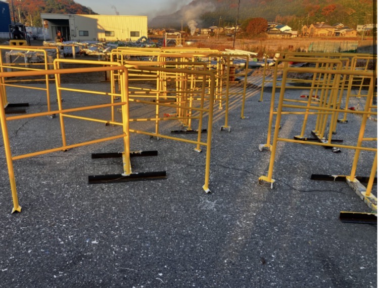 姫路市飾磨区 手摺り塗装 上塗り完了｜藤原ペイント