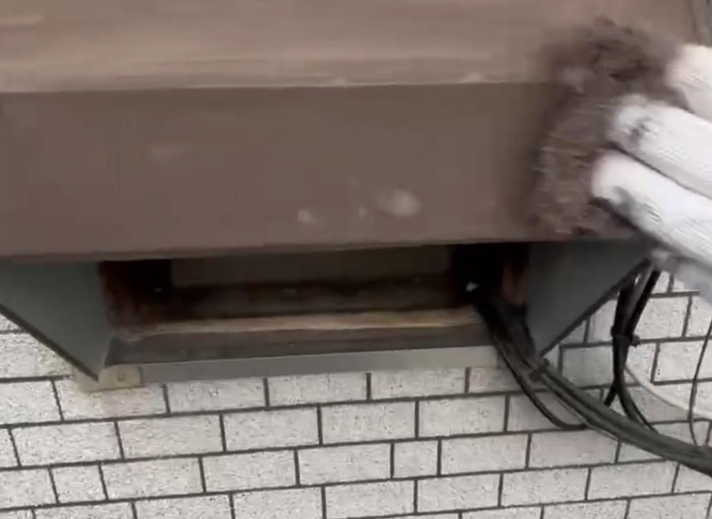 姫路市網干区坂上で鉄部ケレン・藤原ペイント