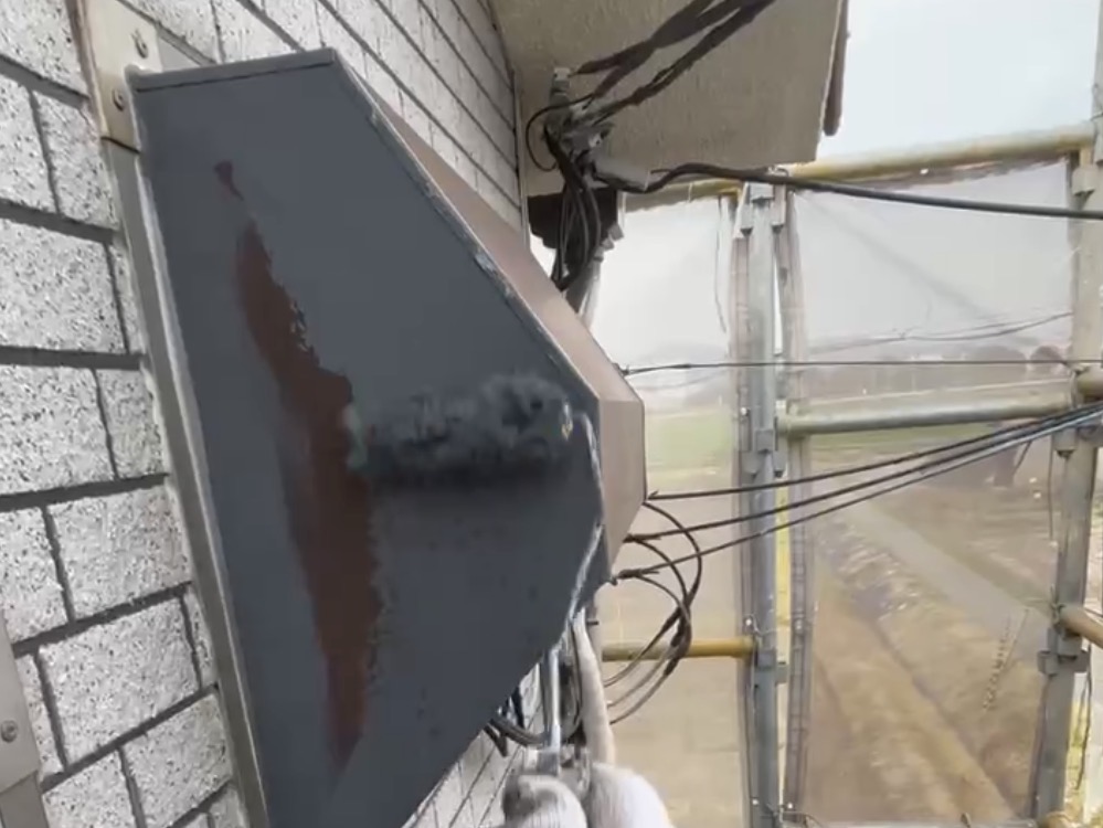 姫路市網干区坂上で鉄部錆止め・藤原ペイント