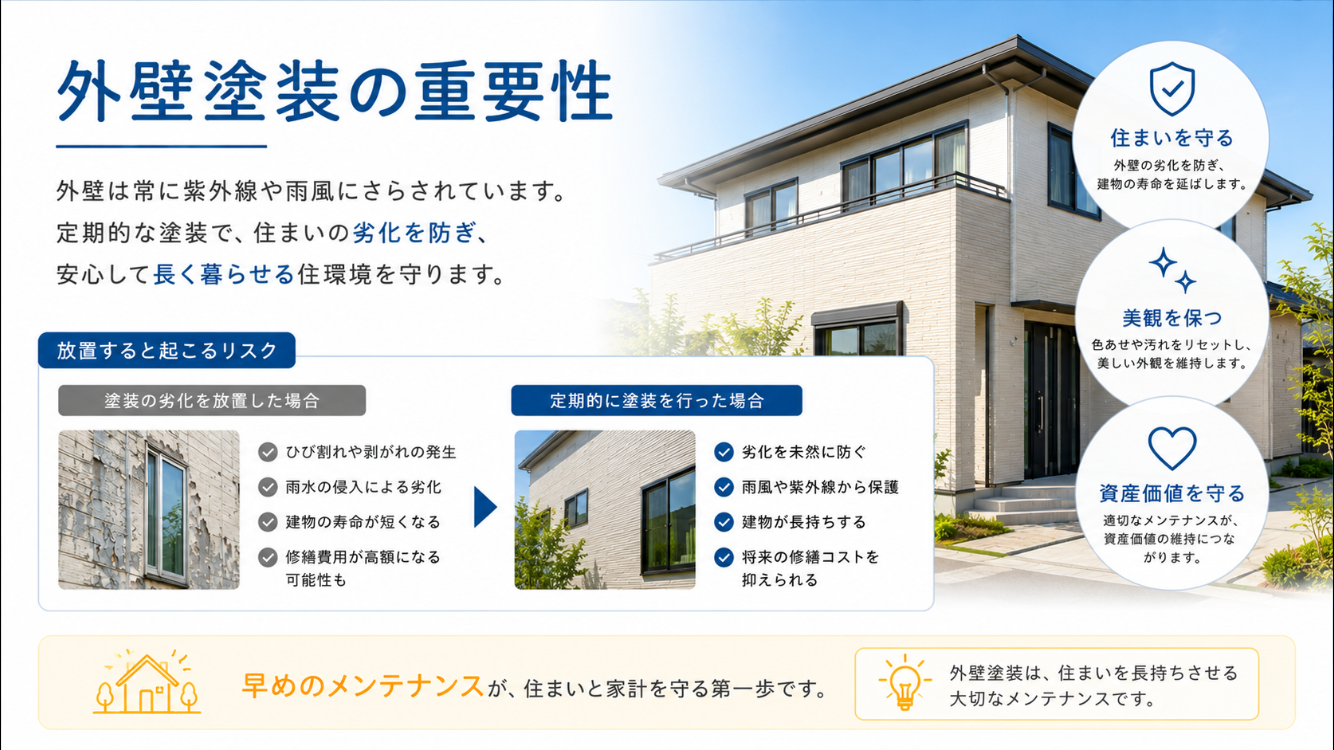 外壁塗装の重要性