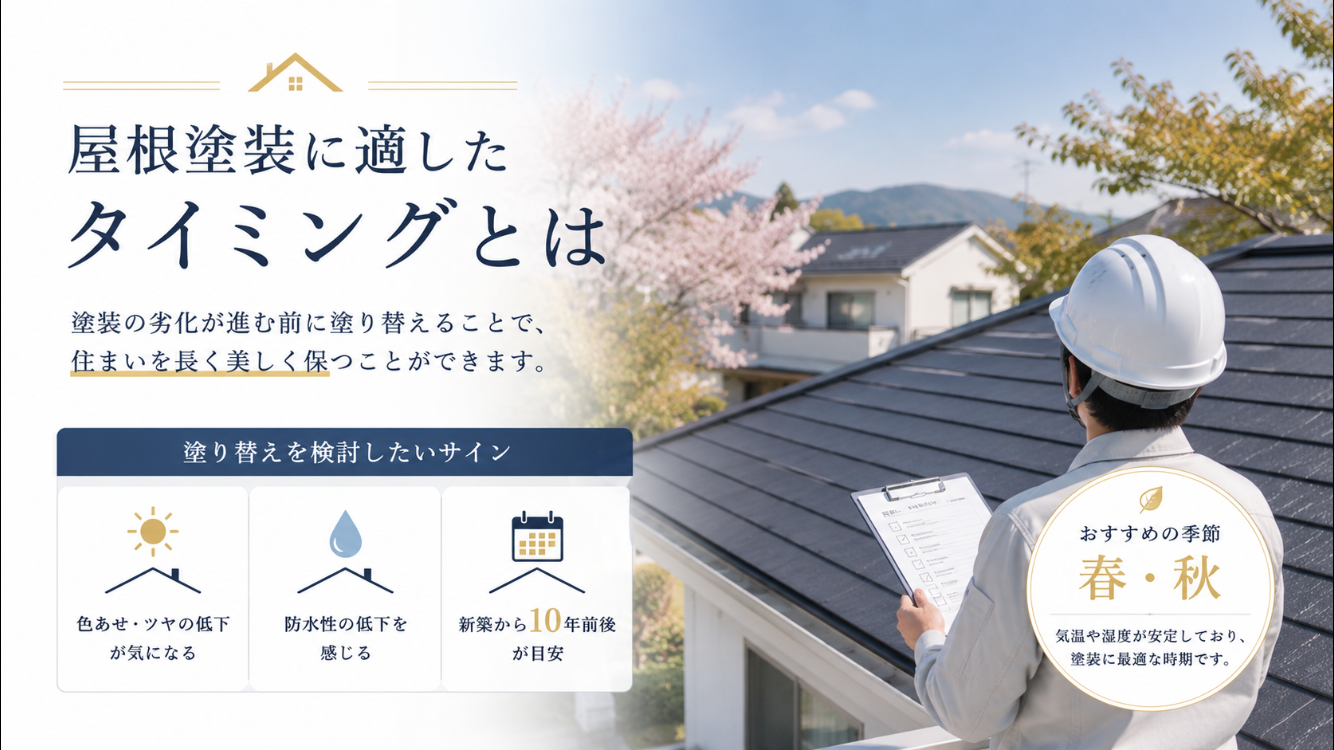 見逃してはいけない屋根塗装の劣化サイン