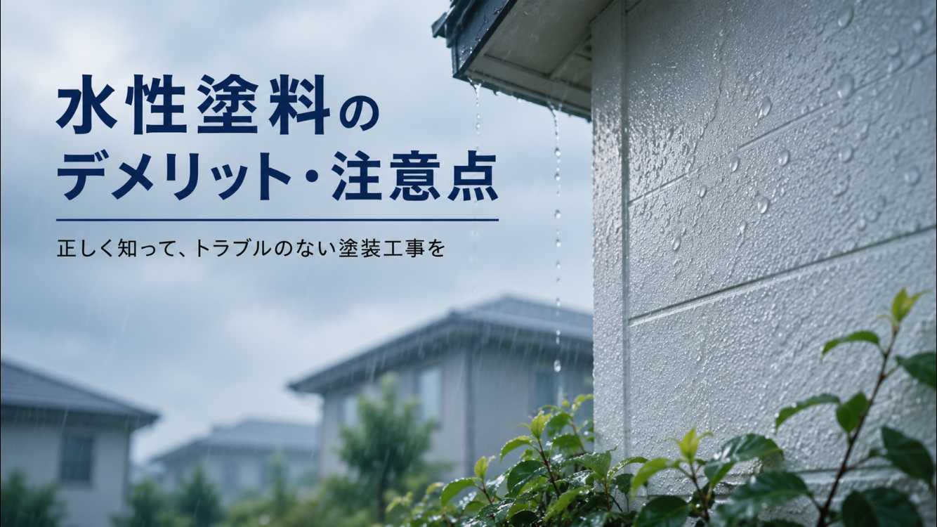 水性塗料の乾燥前に雨が降る場合の注意点
